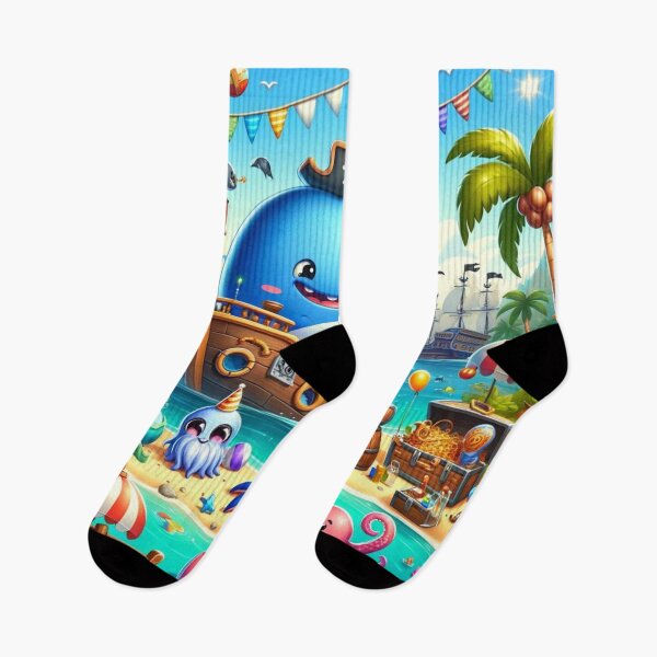 Item preview, Cute Illustration , Pirate and Friends of the Ocean Inspired Design designed and sold by GPrint001.