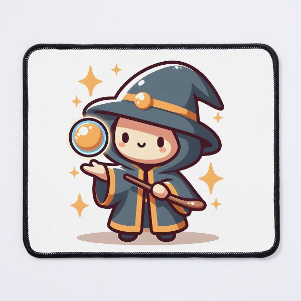 Item preview, Kawaii Magician With Mystical Cloak designed and sold by CanvasCutie.