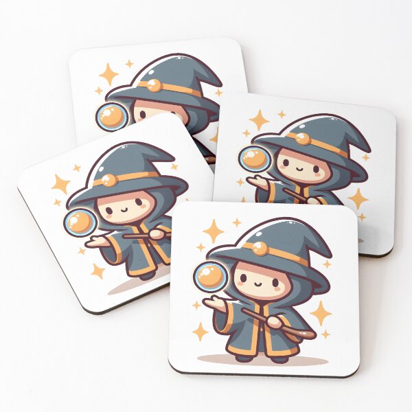 Item preview, Kawaii Magician With Mystical Cloak designed and sold by CanvasCutie.