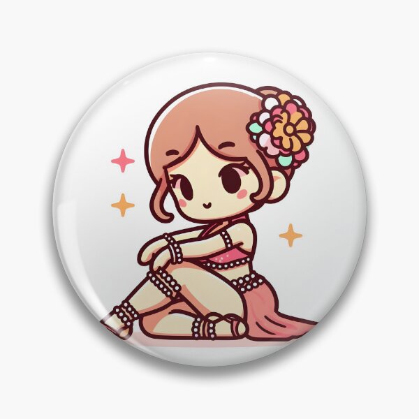 Item preview, Kawaii Dancer With Flower Anklet designed and sold by CanvasCutie.