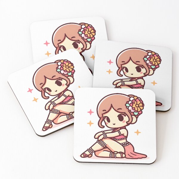 Item preview, Kawaii Dancer With Flower Anklet designed and sold by CanvasCutie.