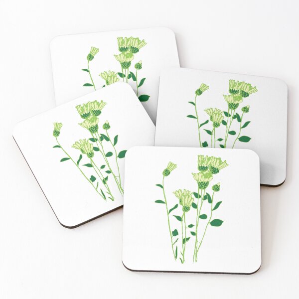 Item preview, Light green Flowers designed and sold by Creative Soul Art.