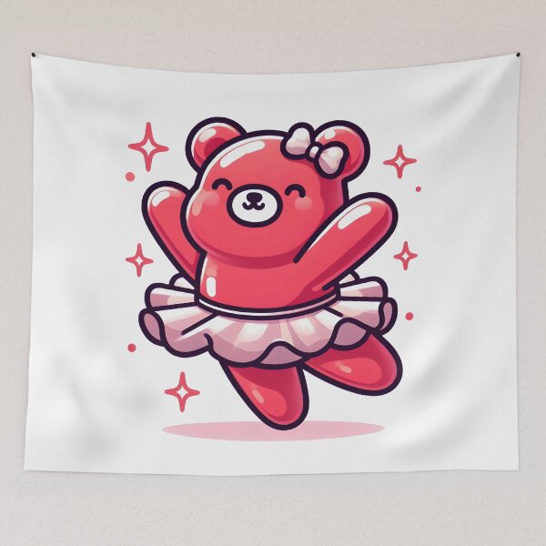 Item preview, Kawaii Gummy Bear With Tutu designed and sold by CanvasCutie.