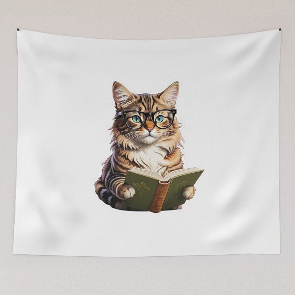 Item preview, Studying Cat designed and sold by Bunmigraphics .