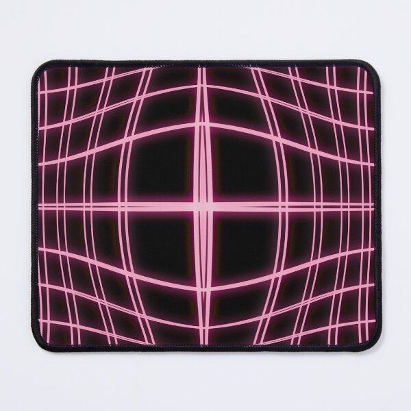Item preview, Red Glowing Grid Illusion Design Mouse Pad designed and sold by robinsegg.
