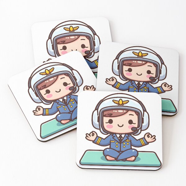 Artikelvorschau, Kawaii Pilot: Yogamatte entworfen und verkauft von CanvasCutie.