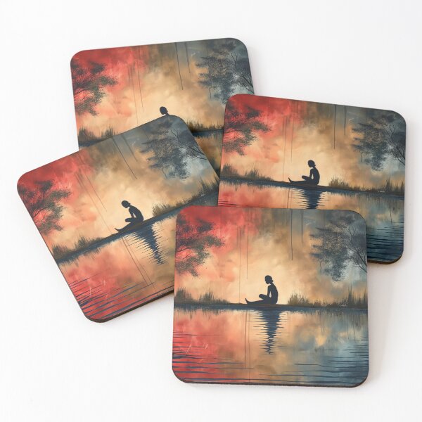 Item preview, Twilight Harmony Reflection designed and sold by Catloaf Art.