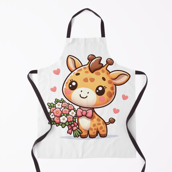 Item preview, Kawaii Giraffe With A Bow Tie designed and sold by CanvasCutie.