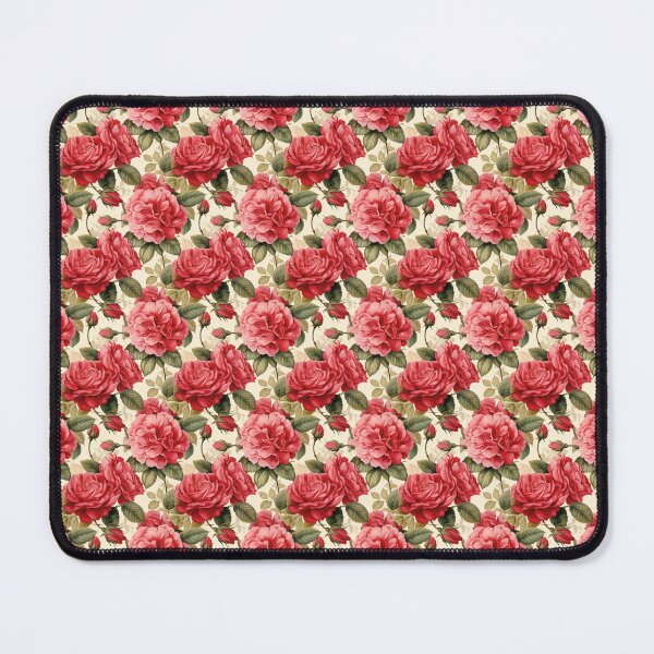 Item preview, Red Roses Floral Antique Pattern designed and sold by LouieVanille.
