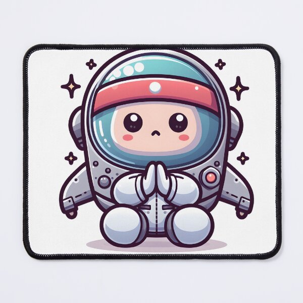 Item preview, Kawaii Spaceship With Yoga Headband designed and sold by CanvasCutie.