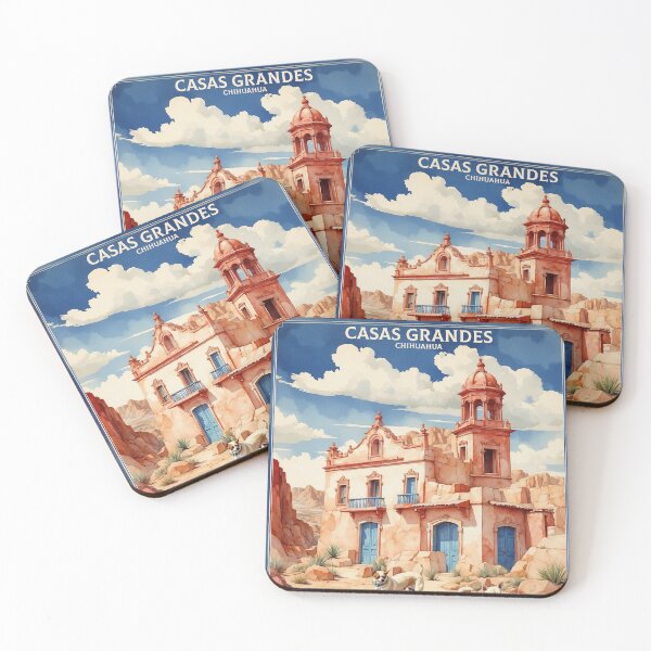 Item preview, Casas Grandes Chihuahua México Magic Town Vintage Watercolor Travel Tourism Poster  designed and sold by TravelersGems.