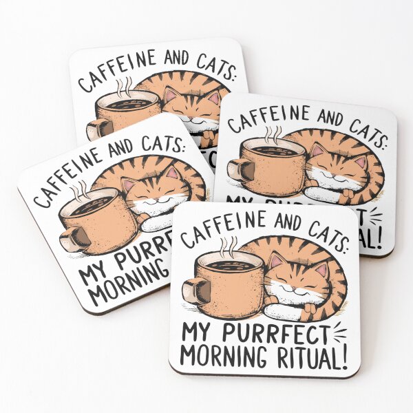 Item preview, My Purrfect Morning: Caffeine and Cats designed and sold by Colorful-Garden.