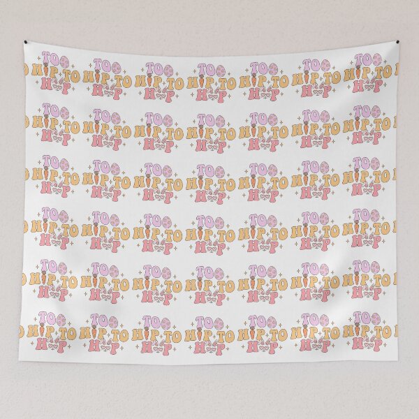 Item preview, Too Hip To Hop Hoppy Easter Rabbit  Happy Easter Day designed and sold by BotunPeony.