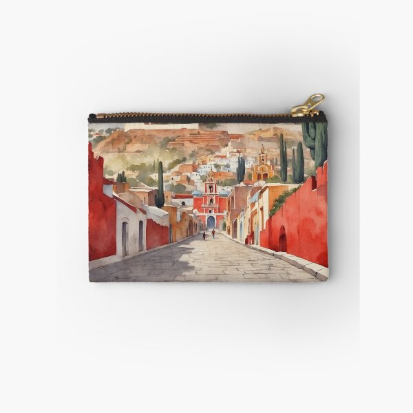Item preview, Cholula Puebla México Magic Town Vintage Watercolor Travel Tourism Poster  designed and sold by TravelersGems.