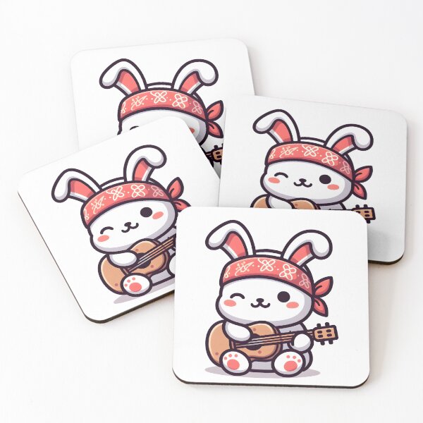 Item preview, Kawaii Rabbit With Bandana designed and sold by CanvasCutie.