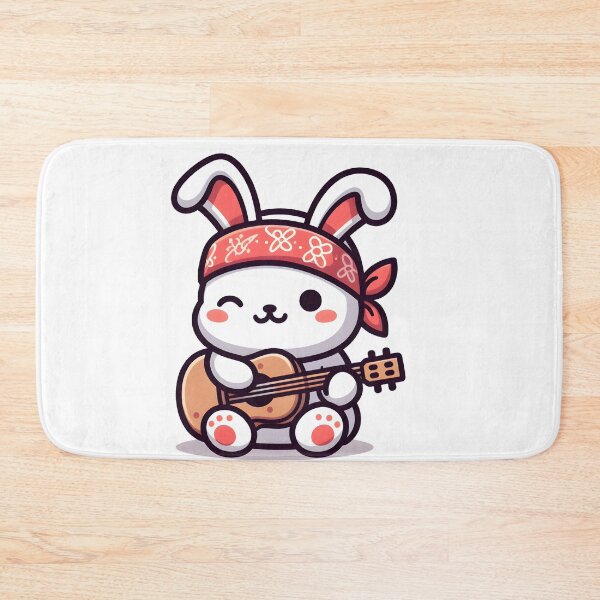 Item preview, Kawaii Rabbit With Bandana designed and sold by CanvasCutie.