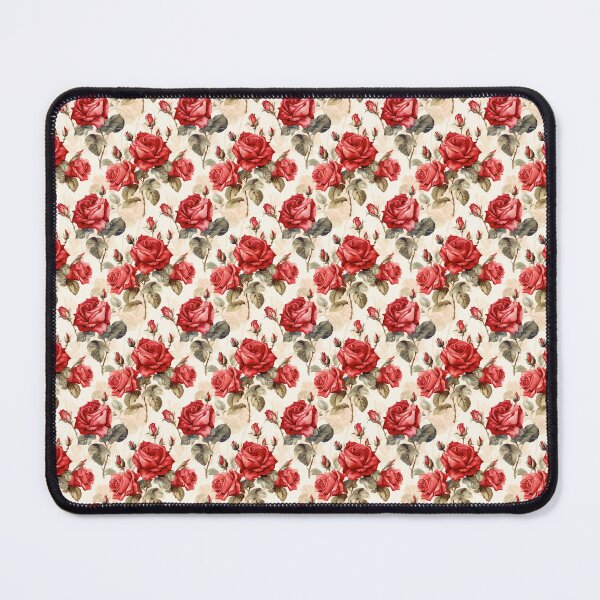 Item preview, Red Roses Floral Antique Pattern designed and sold by LouieVanille.