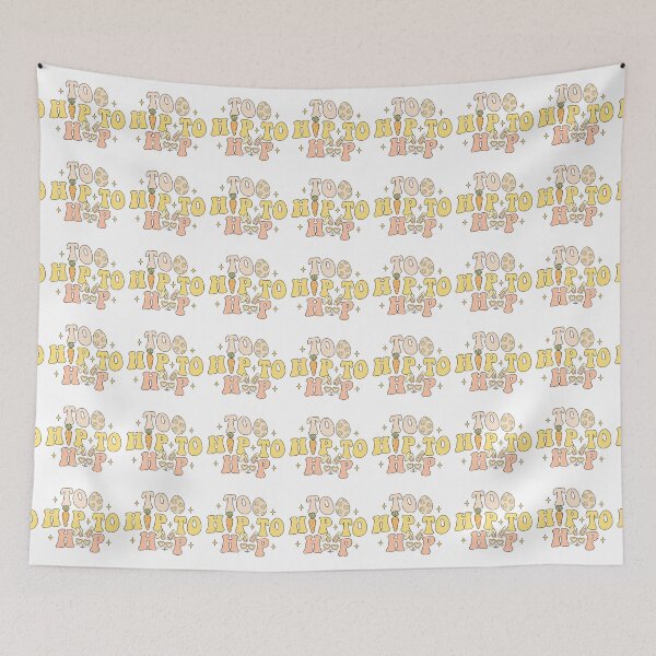 Item preview, Too Hip To Hop Hoppy Easter Rabbit  Happy Easter Day designed and sold by BotunPeony.
