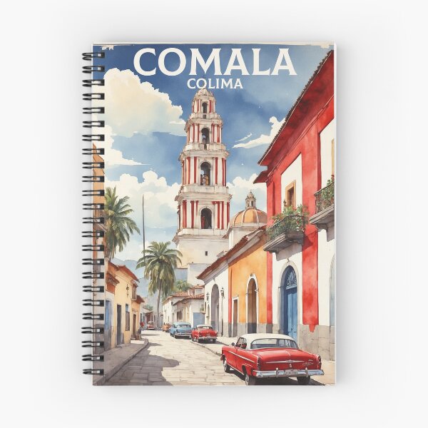 Artikelvorschau, Comala Colima México Magic Town Vintage Aquarell Reisetourismus Poster entworfen und verkauft von TravelersGems.