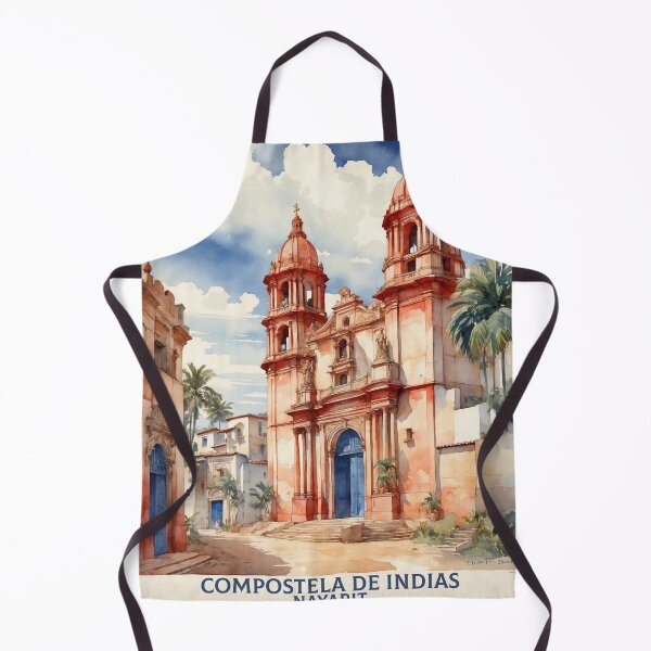 Item preview, Compostela de Indias Nayarit México Magic Town Vintage Watercolor Travel Tourism Poster  designed and sold by TravelersGems.
