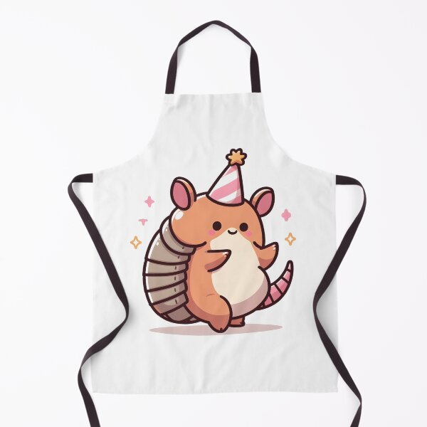 Item preview, Kawaii Armadillo With Party Hat designed and sold by CanvasCutie.