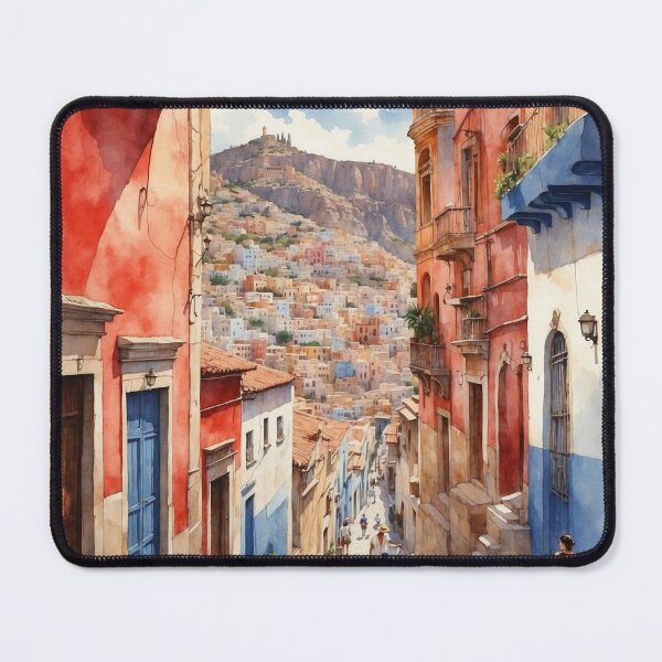 Item preview, Comonfort Guanajuato México Magic Town Vintage Watercolor Travel Tourism Poster designed and sold by TravelersGems.