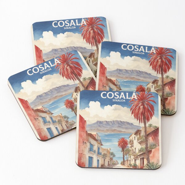 Item preview, Cosala Sinaloa México Magic Town Vintage Watercolor Travel Tourism Poster  designed and sold by TravelersGems.