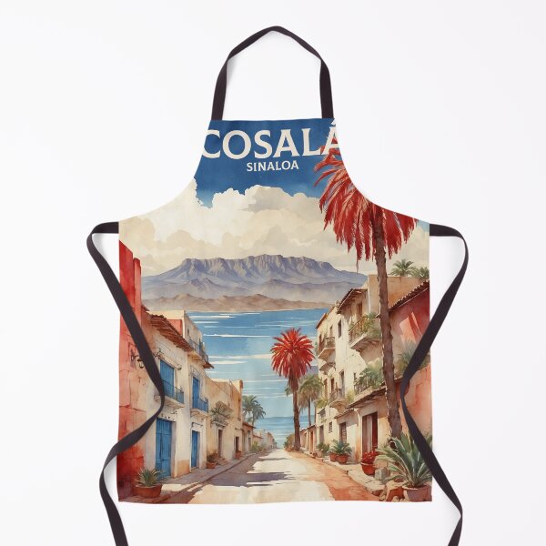 Item preview, Cosala Sinaloa México Magic Town Vintage Watercolor Travel Tourism Poster designed and sold by TravelersGems.