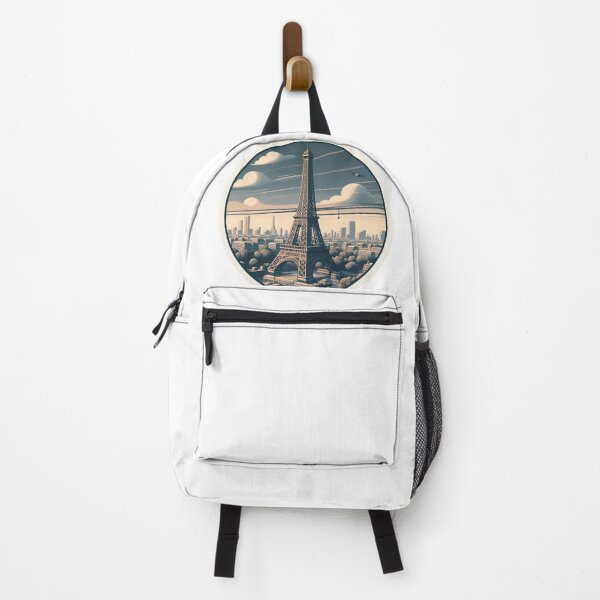 Item preview, Vintage Parisian Elegance: Soft-Toned Eiffel Tower Travel Badge designed and sold by bestoftrendy.