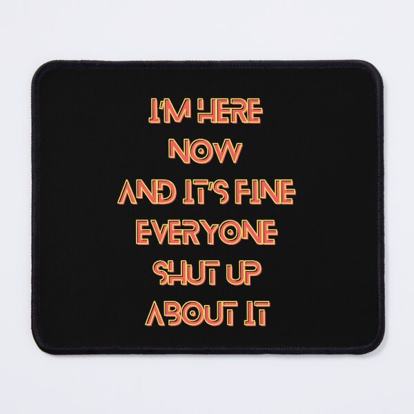 Item preview, The Murderbot Diaries Quote - SecUnit (Murderbot) - Shut Up  (black) designed and sold by Caro C. Smith.