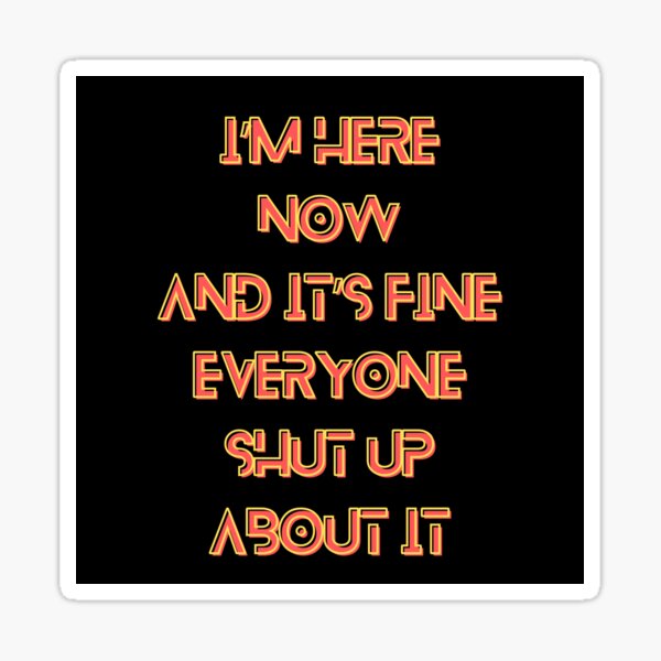 Item preview, The Murderbot Diaries Quote - SecUnit (Murderbot) - Shut Up  (black) designed and sold by Caro C. Smith.
