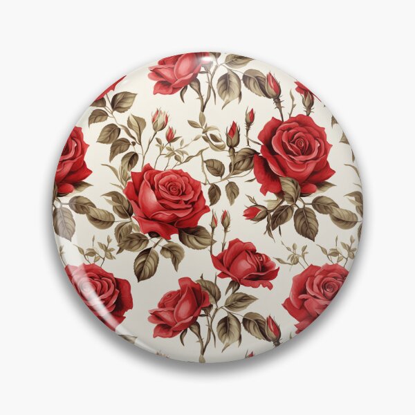Item preview, Red Roses Floral Antique Pattern designed and sold by LouieVanille.