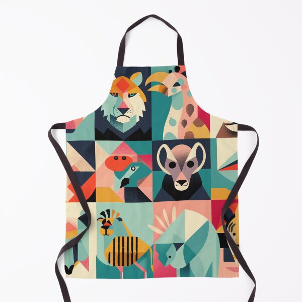 Item preview, geometric animals designed and sold by PricklyPeanut.