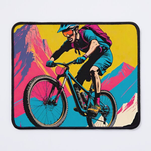 Item preview, Chromatic Summit - Colorful Rider with Mountain Backdrop designed and sold by GrizzlyCollective.