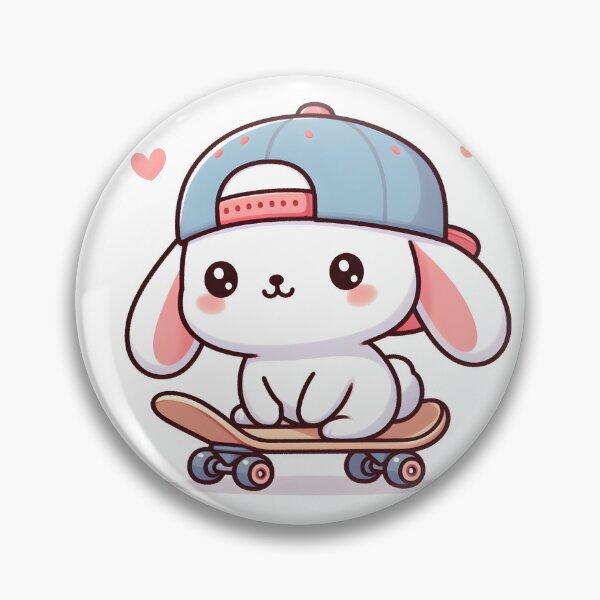Item preview, Kawaii Bunny: Snapback Cap And Skateboard designed and sold by CanvasCutie.