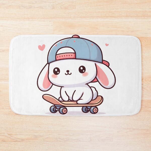 Item preview, Kawaii Bunny: Snapback Cap And Skateboard designed and sold by CanvasCutie.
