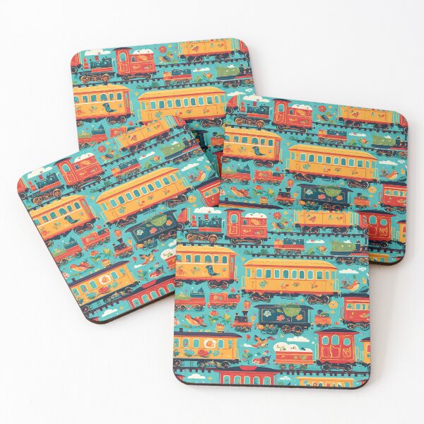 Item preview, Choo Choo Train Car Pattern designed and sold by NerdscapeDC.
