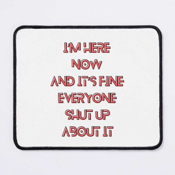Item preview, The Murderbot Diaries Quote - SecUnit (Murderbot) - Shut Up  (white) designed and sold by Caro C. Smith.