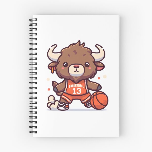 Item preview, Kawaii Bison With Basketball Jersey designed and sold by CanvasCutie.