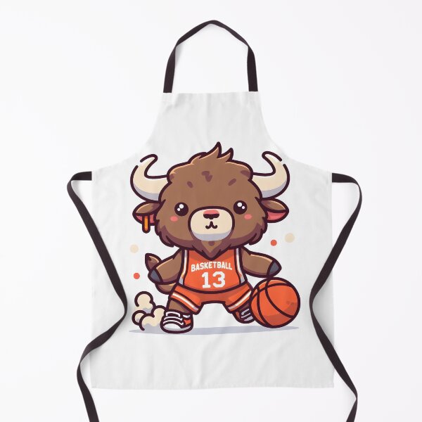 Item preview, Kawaii Bison With Basketball Jersey designed and sold by CanvasCutie.