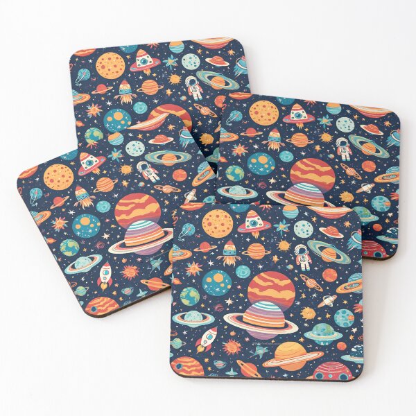 Item preview, Planets and Space Pattern designed and sold by NerdscapeDC.