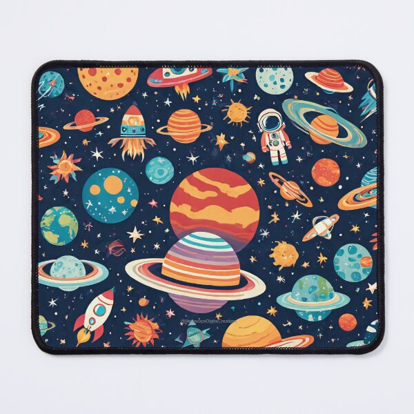Item preview, Planets and Space Pattern designed and sold by NerdscapeDC.