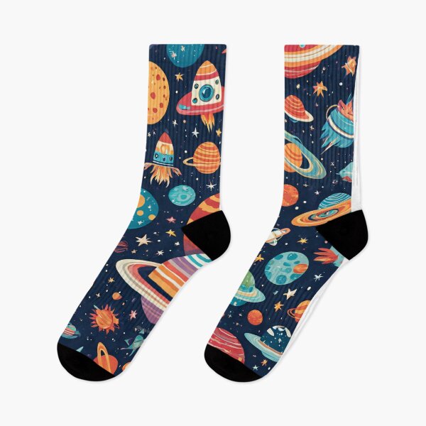 Item preview, Planets and Space Pattern designed and sold by NerdscapeDC.