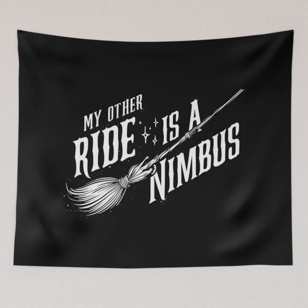 Item preview, My Other Ride is a Nimbus - Flying Broom - Wizard designed and sold by Fenay Designs.