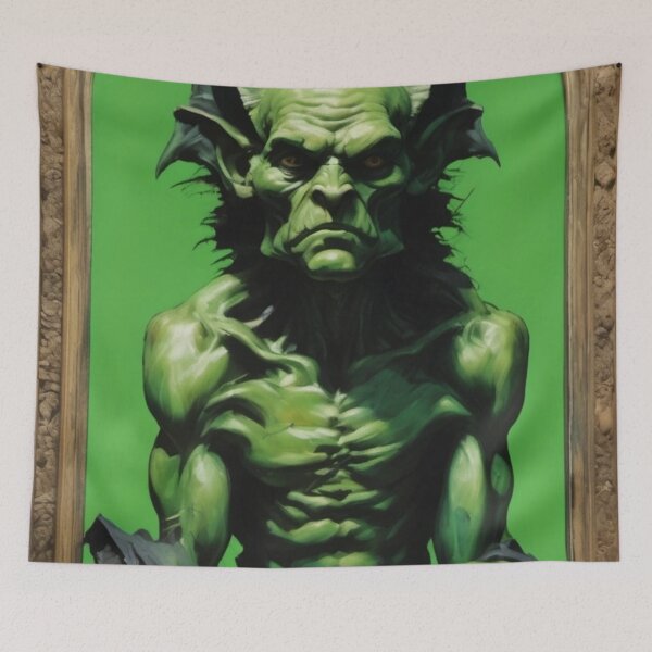 Item preview, Grinch Green Gargoyle Sculpture designed and sold by JojiKebamura.