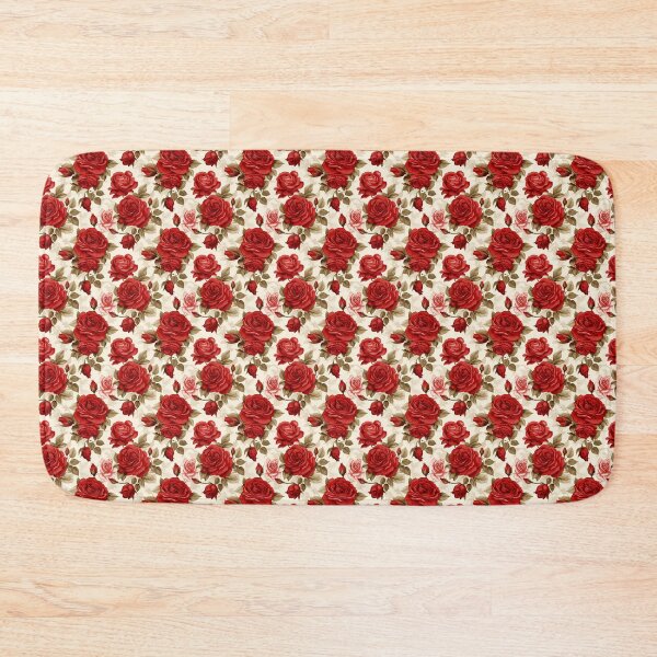 Item preview, Red Roses Floral Antique Pattern designed and sold by LouieVanille.
