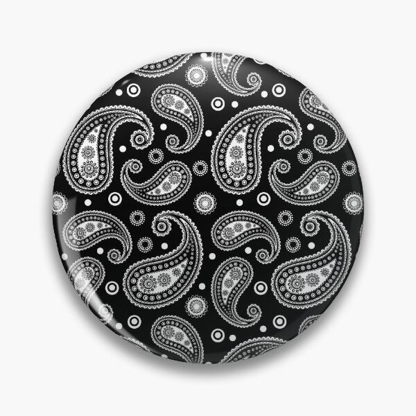 Item preview, Black and white Paisley Pattern designed and sold by EmeraldeaArt.
