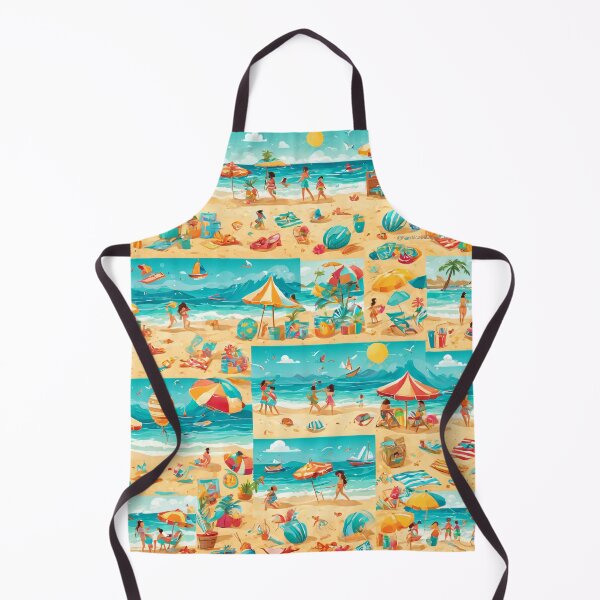 Item preview, Beach Fun Pattern designed and sold by NerdscapeDC.