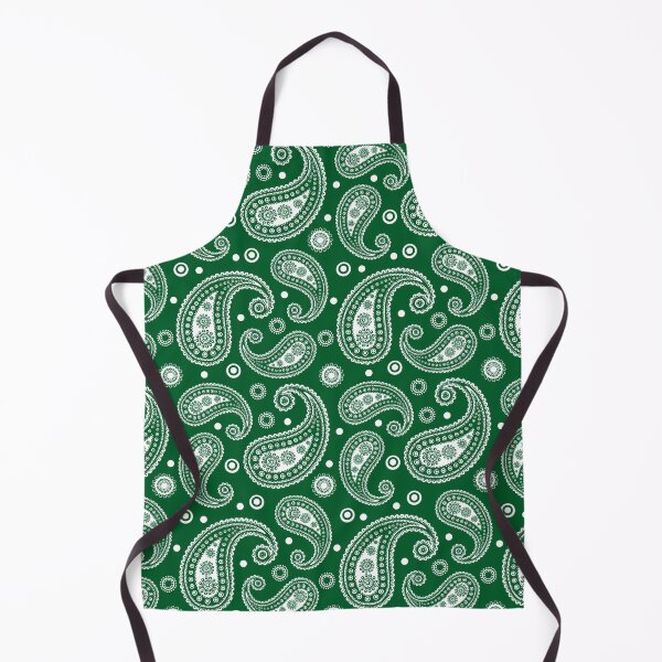 Item preview, Green and white Paisley Pattern designed and sold by EmeraldeaArt.