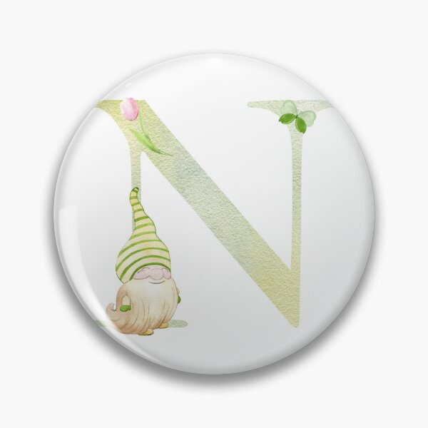 Item preview, Watercolor Spring letter N designed and sold by tapilipa.